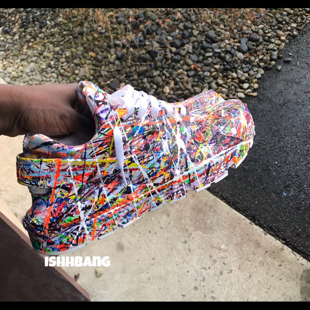 Custom Splatter Huaraches Customized Nike